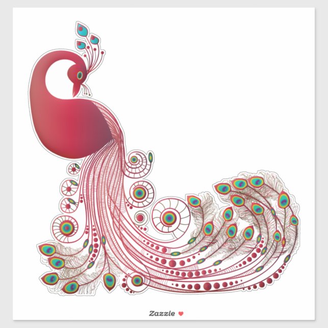 Peacock Klistermärken (Ark)