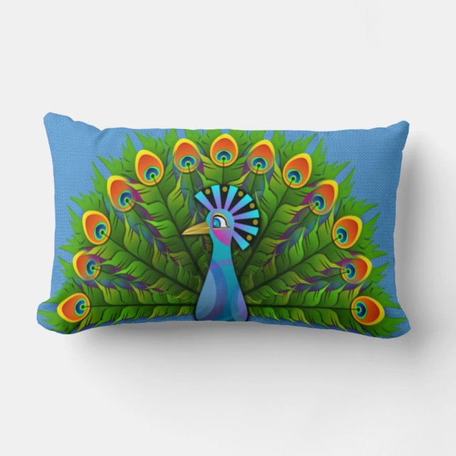 Peacock Lumbarkudde (Framsida)