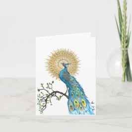 Peacock Mandala Anteckningskort