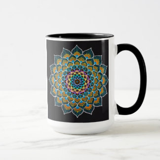 Peacock Mandala Mug Mugg
