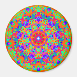 Peacock Mandala Stil Magnet