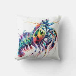 Peacock Mantis Shrimp Watercolor IREF298 - Waterco Kudde