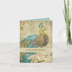 Peacock - mappat anteckningskort