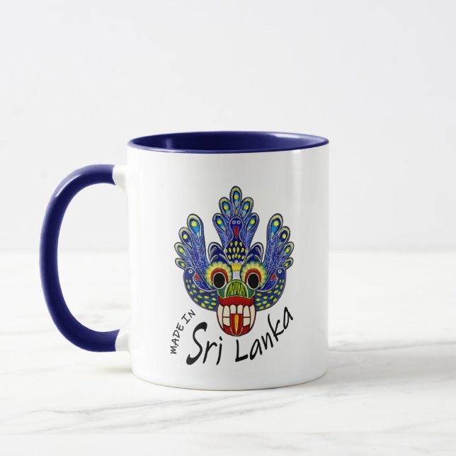 Peacock Mask Sri Lanka Mugg (Vänster)