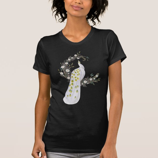 Peacock med Magnolia T Shirt (Framsida)