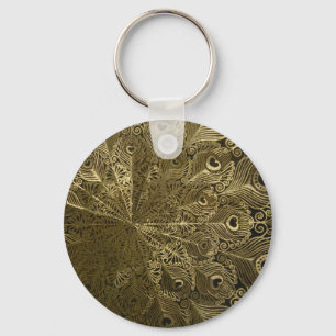 Peacock metall tray nyckelring