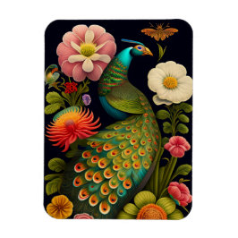 Peacock | Modern Haeckel Magnet