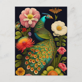 Peacock | Modern Haeckel Vykort