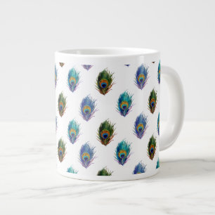 Peacock, mönster jumbo mugg