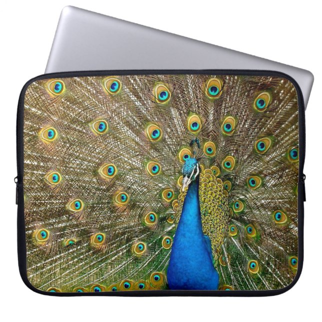 Peacock Mönster Peacock Artwork Paearin Ar Laptop Fodral (Framsidan)