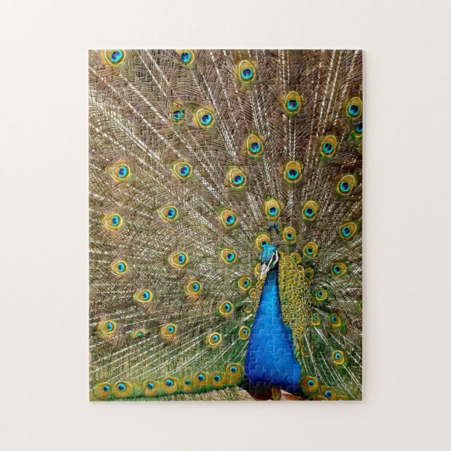 Peacock Mönster Peacock Artwork Paearin Ar Pussel (Vertikal)