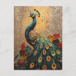 Peacock Mosaic Vykort