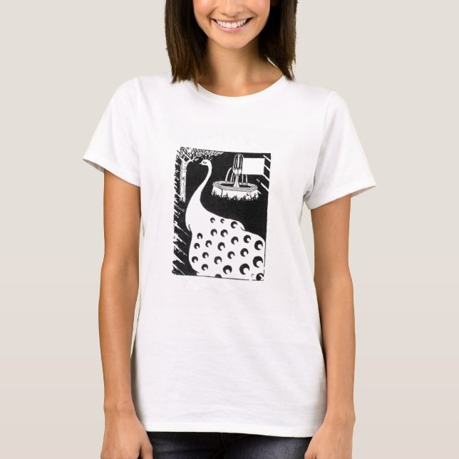 Peacock motif, från Le Morte d'Arthur (litho) Tee Shirt (Framsida)