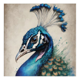 Peacock nr 6 Glossy Poster