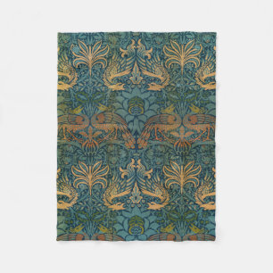 Peacock och Dragon, 1878 av William Morris Fleecefilt