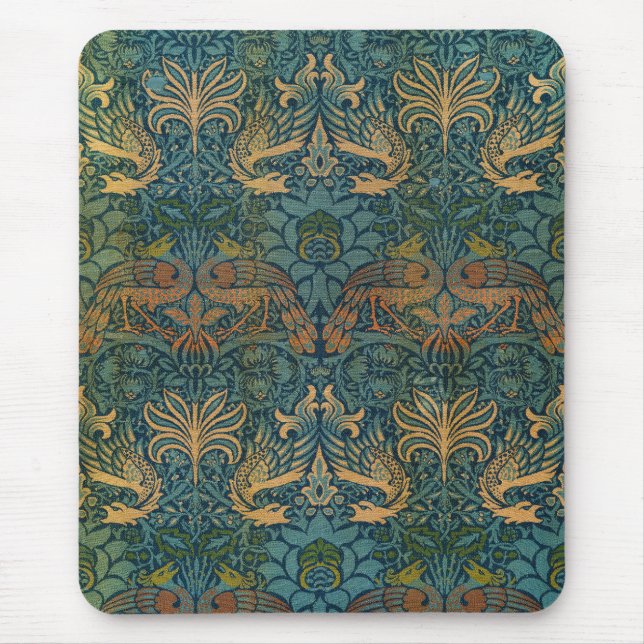Peacock och Dragon, 1878 av William Morris Musmatta (Framsidan)