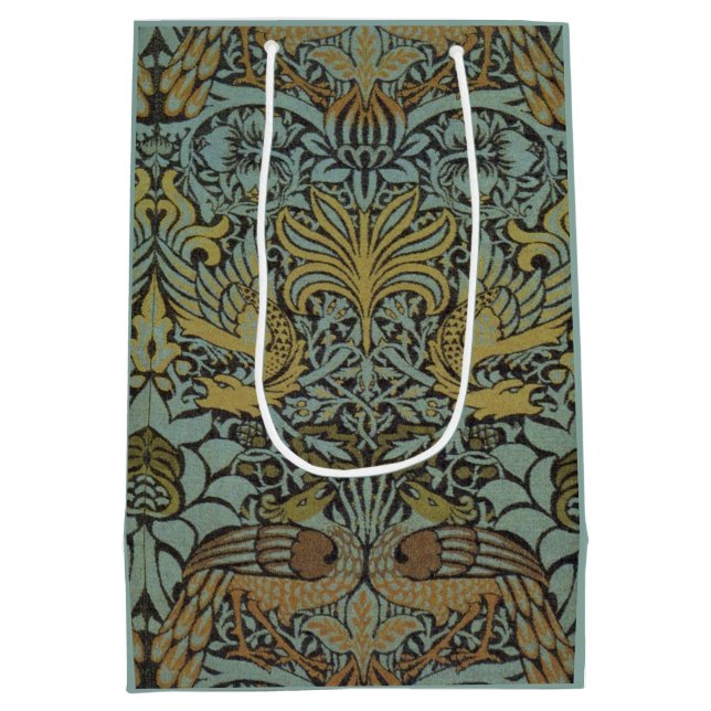 Peacock och Dragon (av William Morris) (Baksidan)