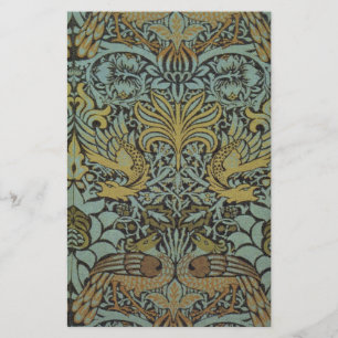 Peacock och Dragon (av William Morris) Brevpapper