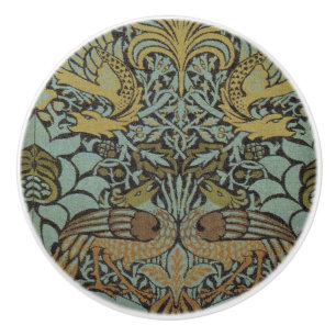 Peacock och Dragon (av William Morris) Knopp