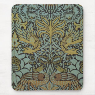 Peacock och Dragon (av William Morris) Musmatta