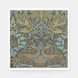 Peacock och Dragon (av William Morris) Pappersservett
