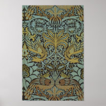 Peacock och Dragon (av William Morris)