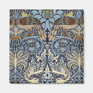 Peacock och Dragon, William Morris Magnet
