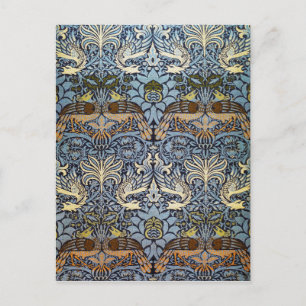 Peacock och Dragon, William Morris Vykort