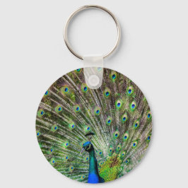 Peacock och fjädrar, fototillbehör nyckelring
