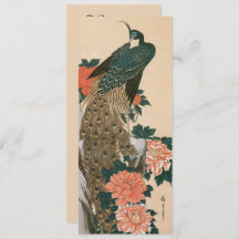 Peacock och Peonies av Hiroshige Bröllop
