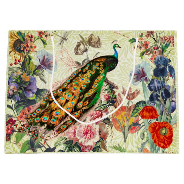 PEACOCK OCH WILLIAM MORRIS GIFT BAG (Framsidan)
