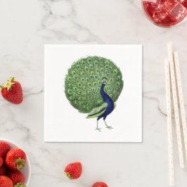 Peacock Open Fläkt Pappersservett