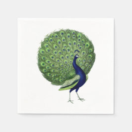 Peacock Open Fläkt Pappersservett