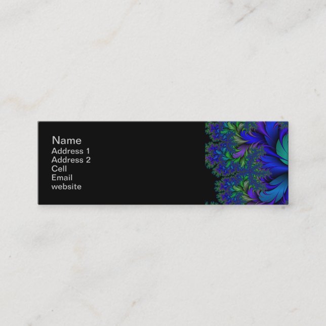 Peacock Ore 2 Mini Visitkort (Framsida)