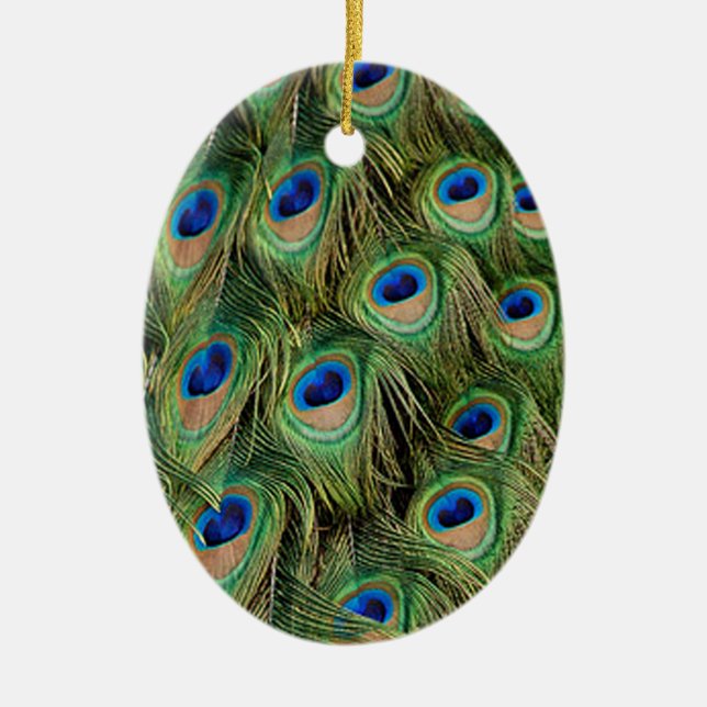 Peacock Oval Ornament (Framsidan)