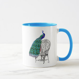 Peacock på ordförande mugg