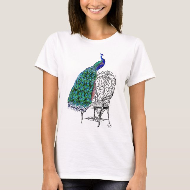 Peacock på ordförande t-shirt (Framsida)