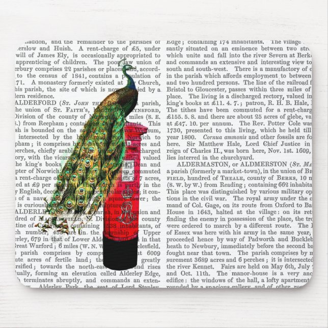 Peacock på Postbox Musmatta (Framsidan)
