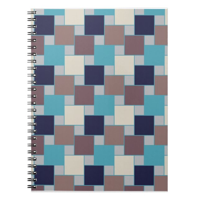 Peacock på stranden anteckningsbok med spiral (Framsidan)