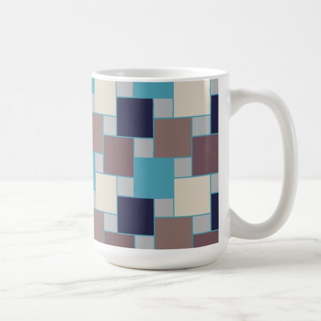 Peacock på stranden kaffemugg (Höger)