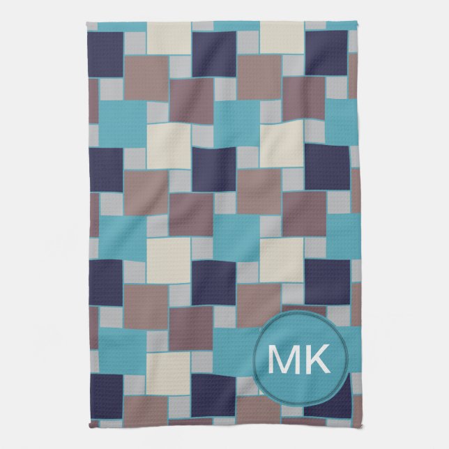 Peacock på stranden kökshandduk (Vertikal)