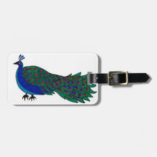 Peacock på Wristlet-påse Bagagebricka