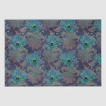 Peacock paisley lila teal guld boho