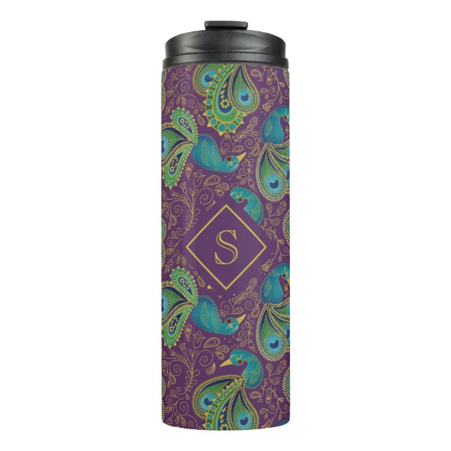 Peacock Paisley Royal Purple Monogram (Framsida)