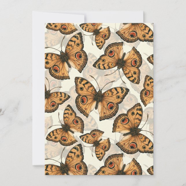 Peacock pansy butterfly mönster (Framsida)