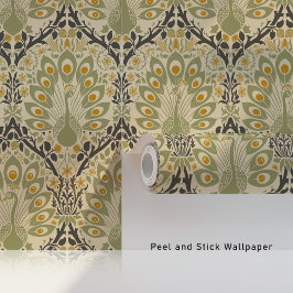 Peacock Parad Tapet Art nouveau