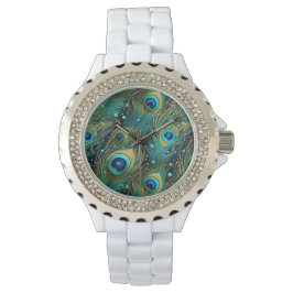 Peacock Passion Dekorativ kudde Armbandsur