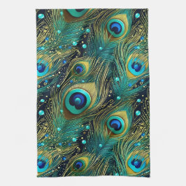Peacock Passion Dekorativ kudde Kökshandduk