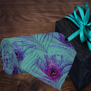 Peacock Peacock Feathers Blue Neck Tie Necktie Slips