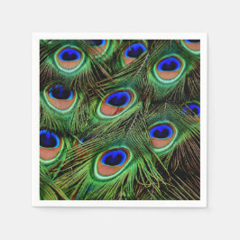Peacock Peacocks Glamous ThLED Party Pappersservett